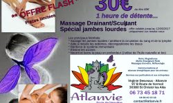 offre flash massage drainant Atlanvie